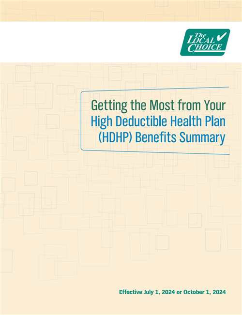 Front page of High Deductible Health Plan